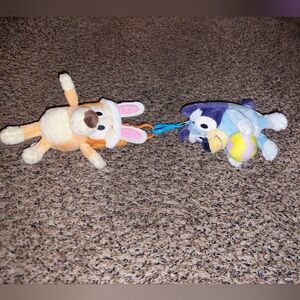 Bluey And Bingo Easter Keychains